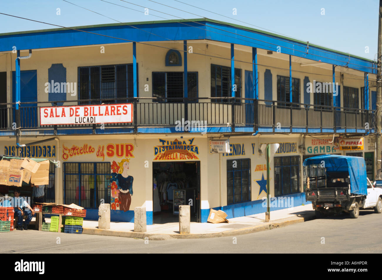 Street in San Vito southern Costa Rica Stock Photo Alamy