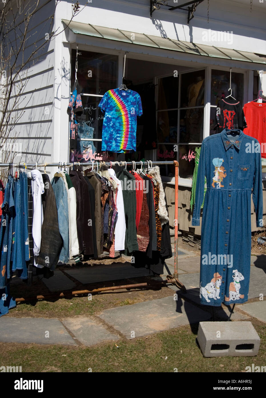 Vintage clothing store Stock Photo Alamy