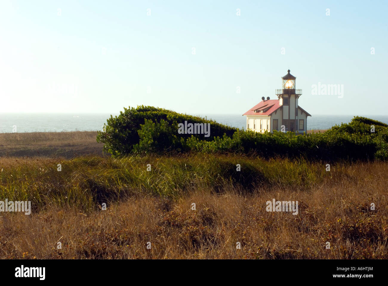 Point Cabrillo Lighthouse on the Mendocino Cost Stock Photo Alamy