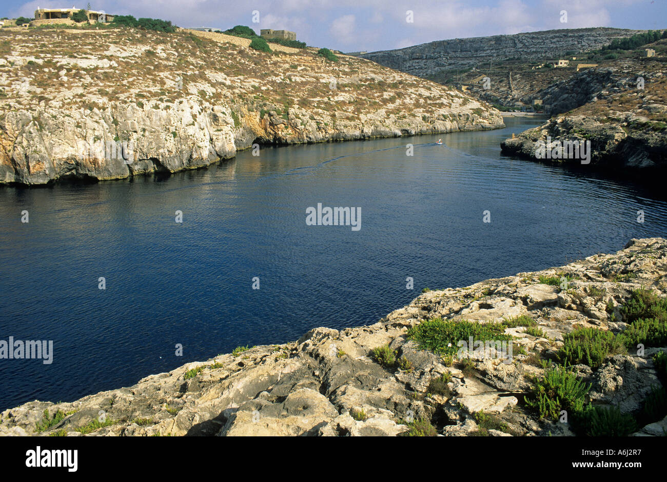 Fjord of Mgarr ix-Xini, Gozo island, Malta Stock Photo