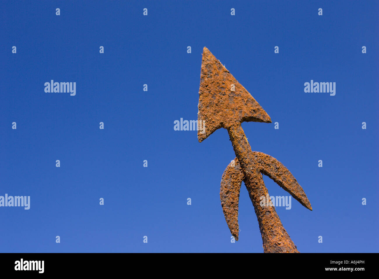 BRIARCLIFF NEW YORK USA tip of old whaling harpoon covered with rust