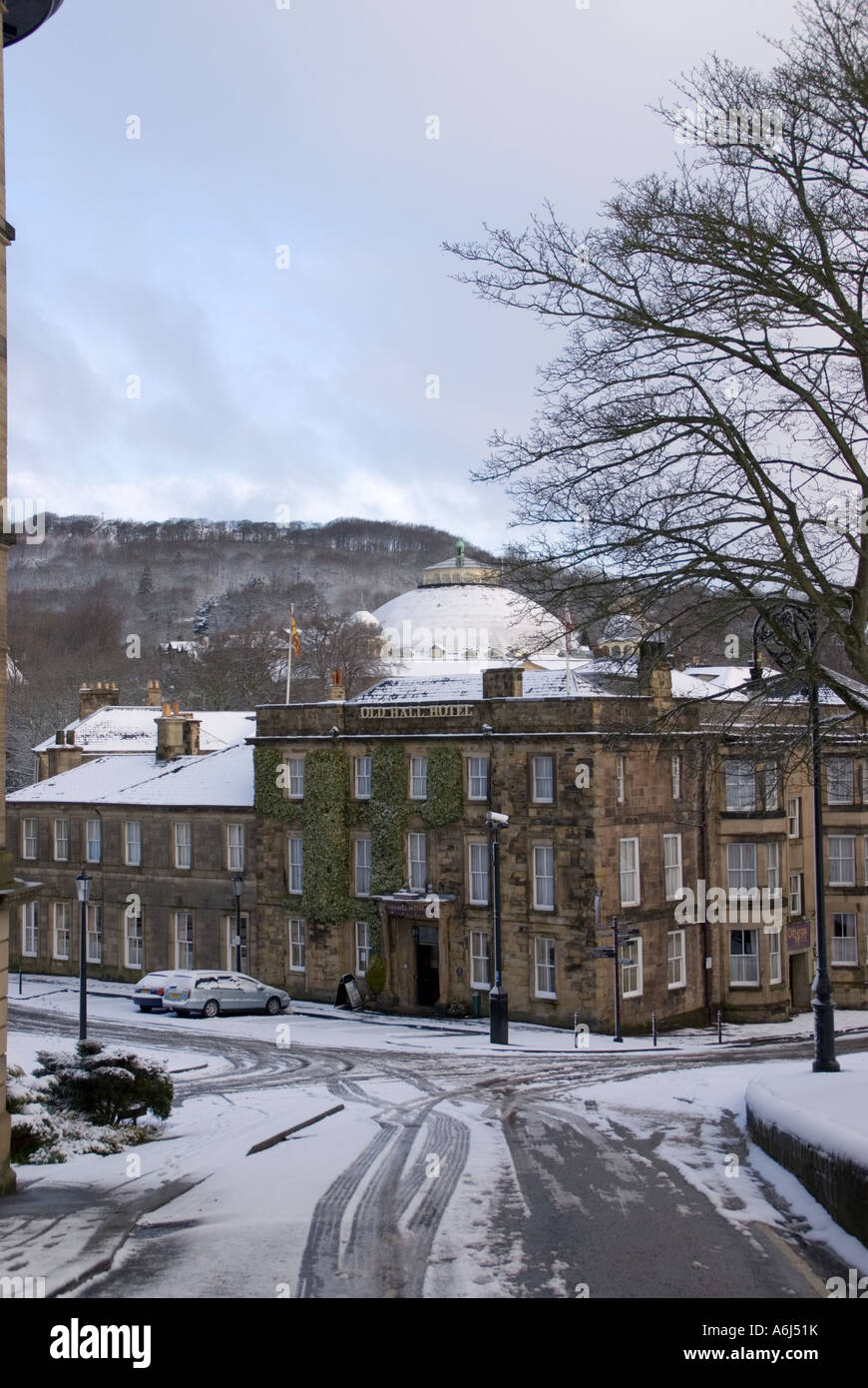 The Old Hall Hotel and Dome in Buxton Stock Photo
