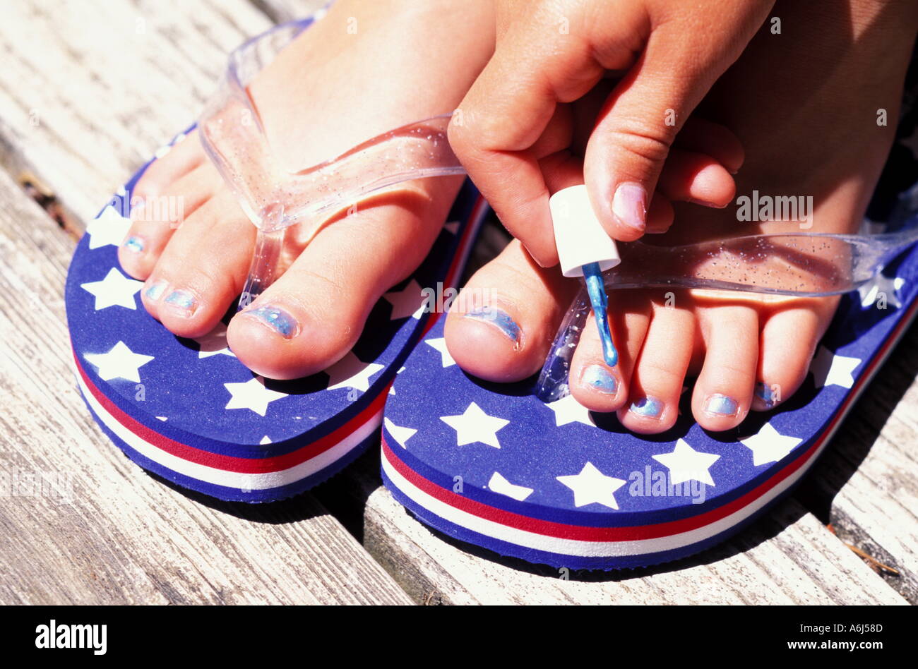 Painting Toes Hi Res Stock Photography And Images Alamy Painting Toenails A6J58D