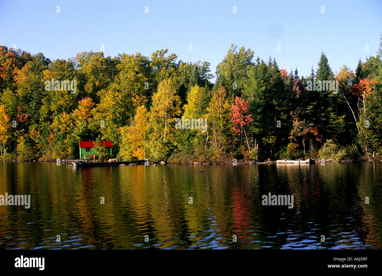 Canada Quebec The Laurentides Stock Photo - Alamy