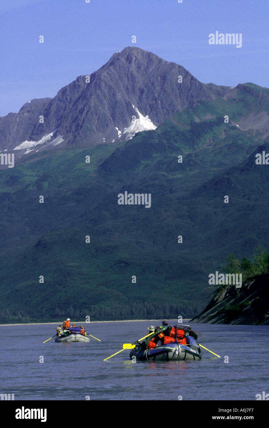 Rafting on the Copper River in Alaska Stock Photo - Alamy