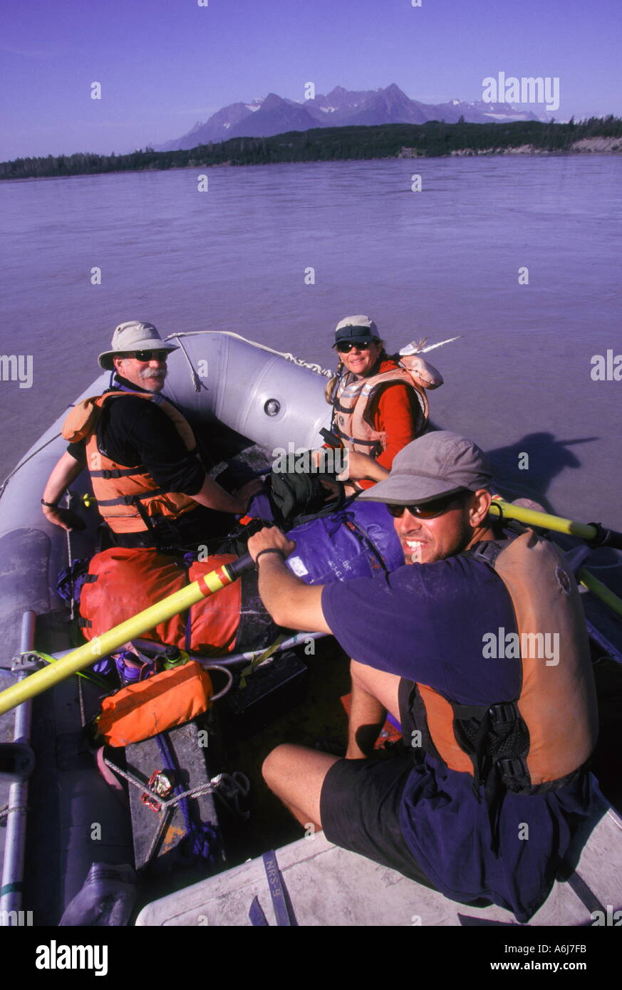 Rafting on the Copper River in Alaska Stock Photo - Alamy