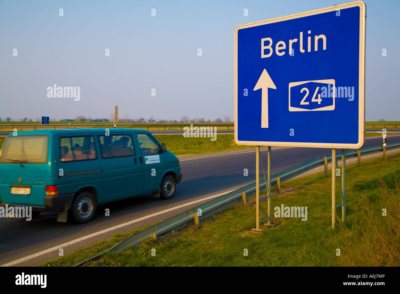Autobahn 24 Berlin Motorway A 24 Route Berlin Brandenburg Germany  Deutschland Stock Photo - Alamy