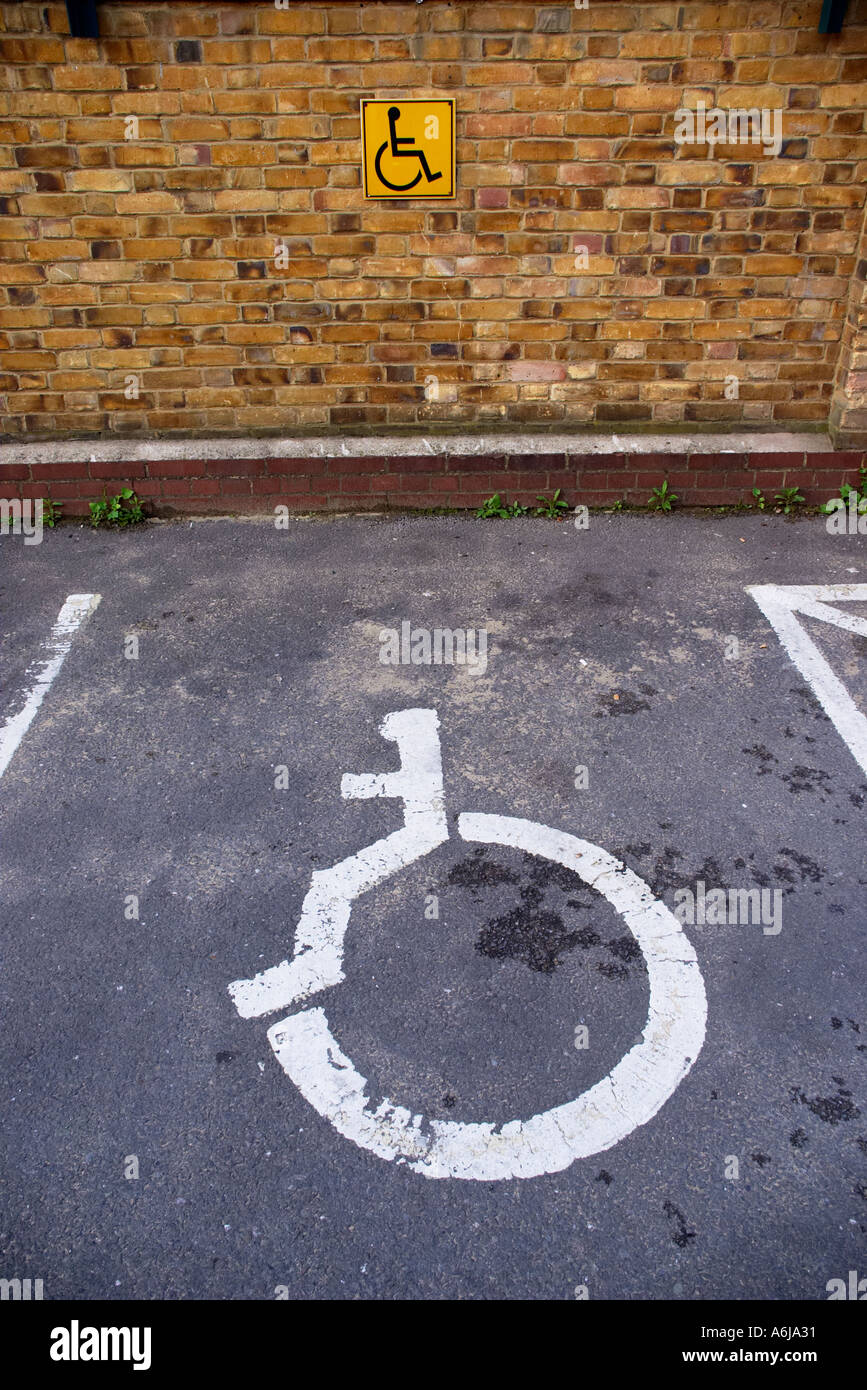 disabled handicap handicapped wheelchair access parking space special