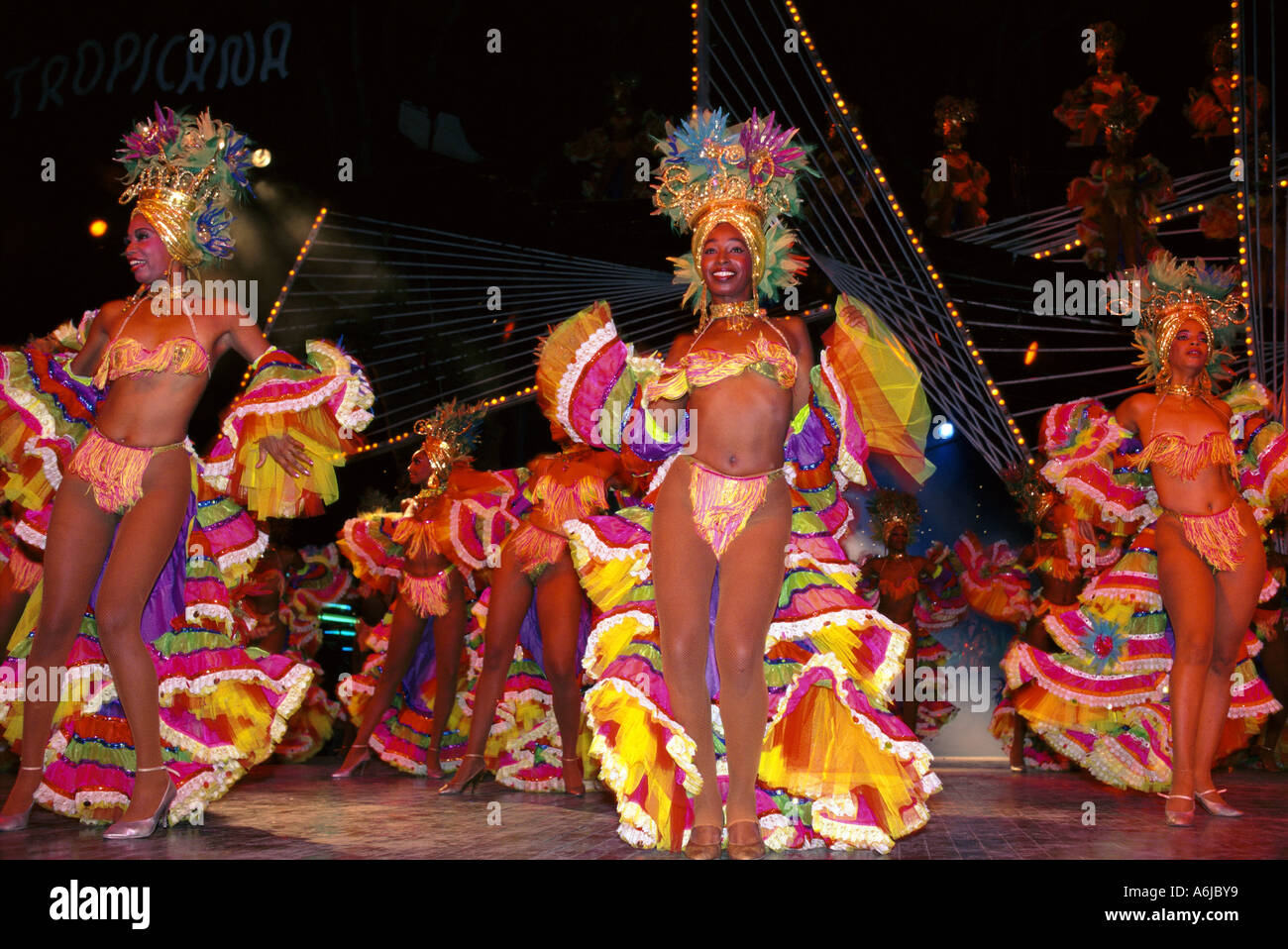 Caribbean Cuba Tropicana Cabaret Stock Photo