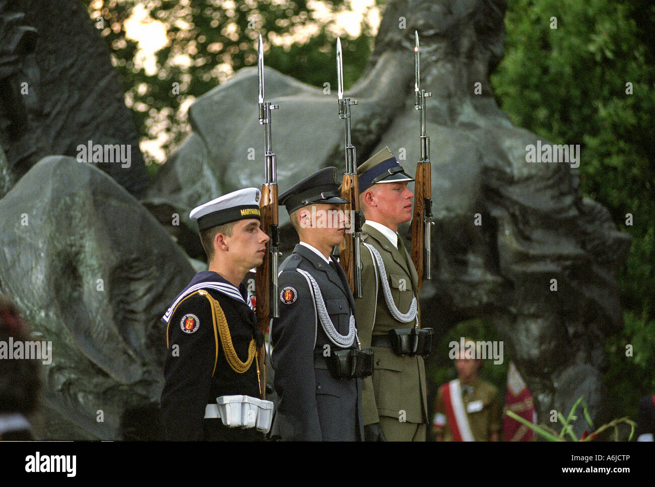Polish Army Honour Guard Company during the 60th anniversary of the