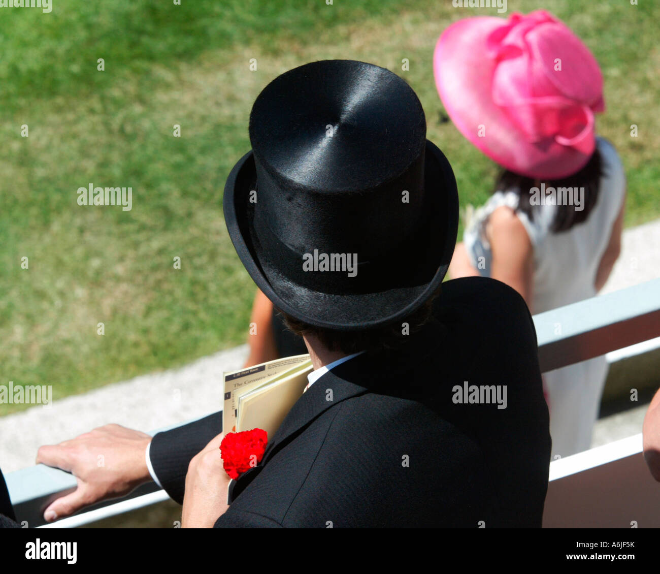 People at horse races, Royal Ascot, Great Britain Stock Photo