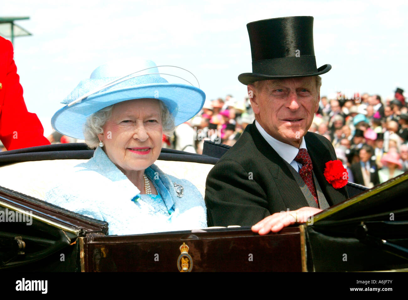 Her Majesty The Queen Elisabeth Ii And Her Husband His Royal Highness