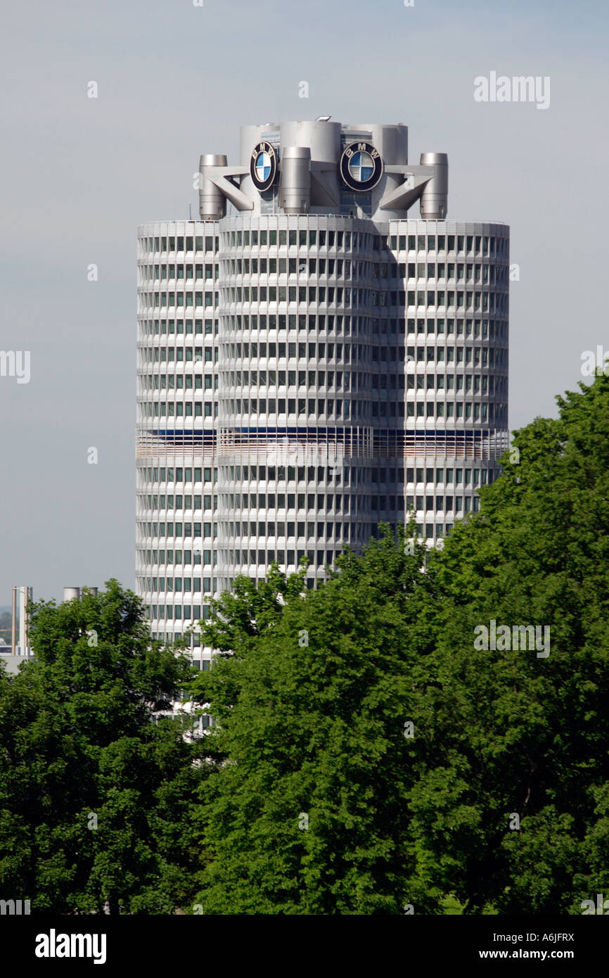 The BMW office building in Munich, Germany Stock Photo
