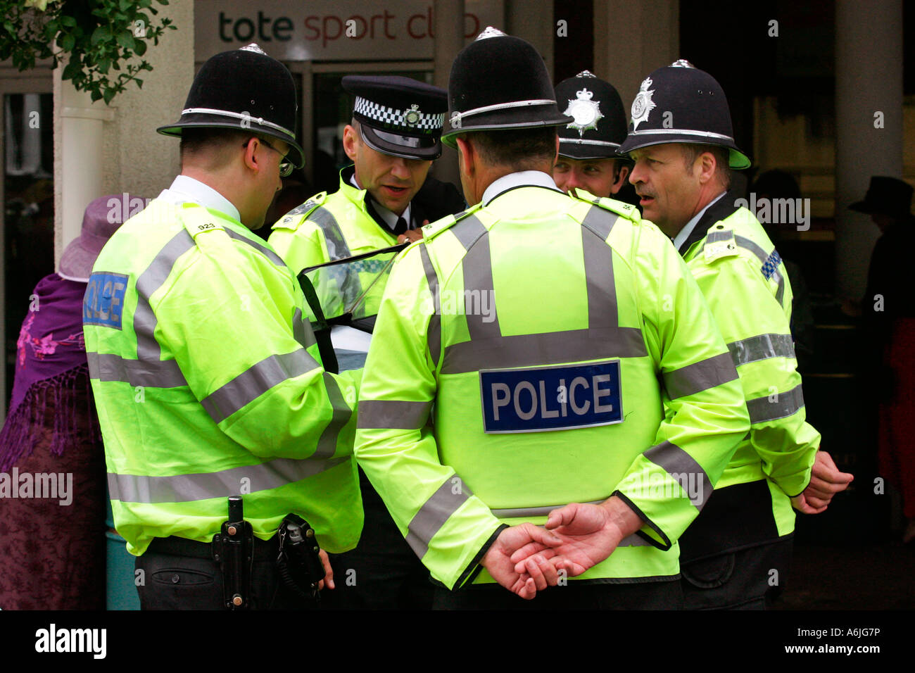 Policemen Royal Ascot At York Great Britain Stock Photo Alamy