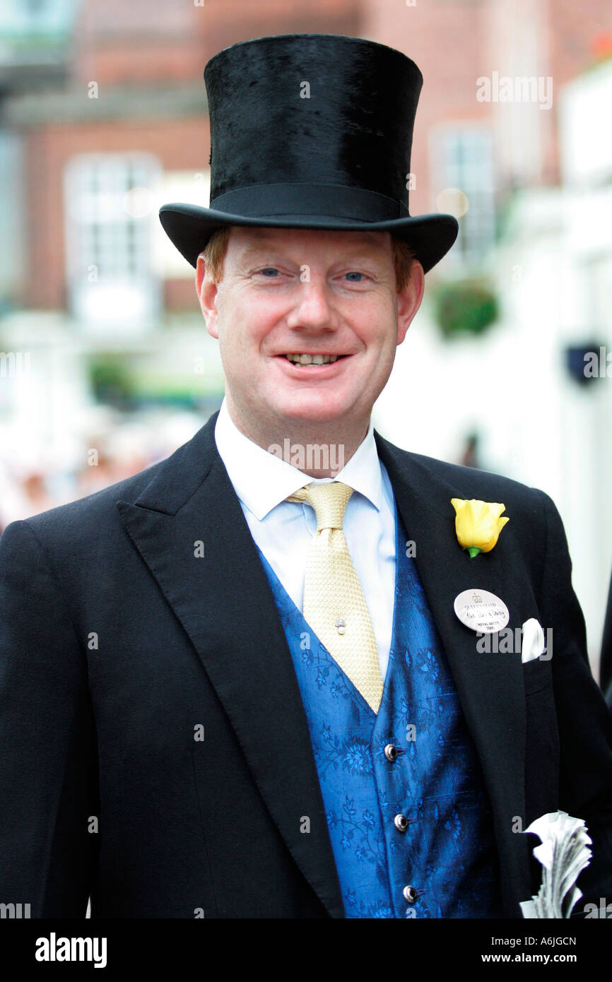 The Earl of Derby at Royal Ascot horse race, York, Great Britain Stock Photo