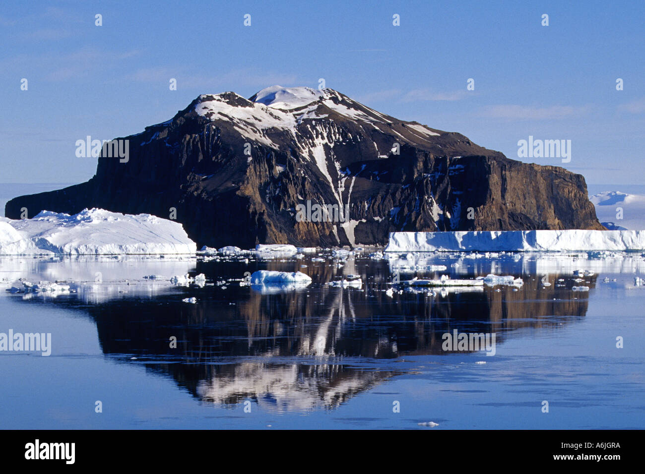 Paulet Island with iceberg, Antarctica Stock Photo - Alamy