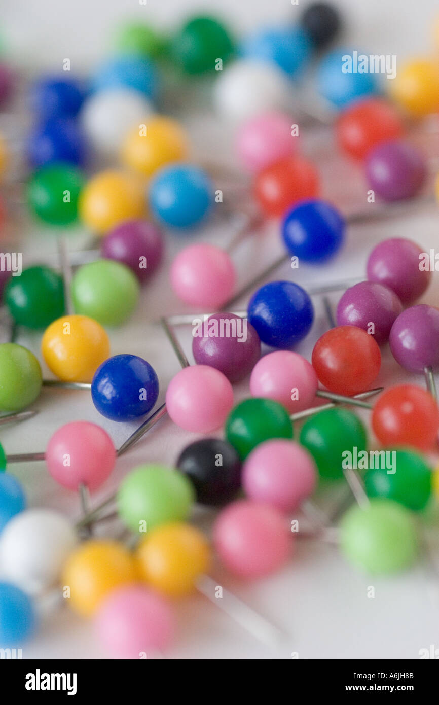 Multi Coloured map pins Stock Photo Alamy