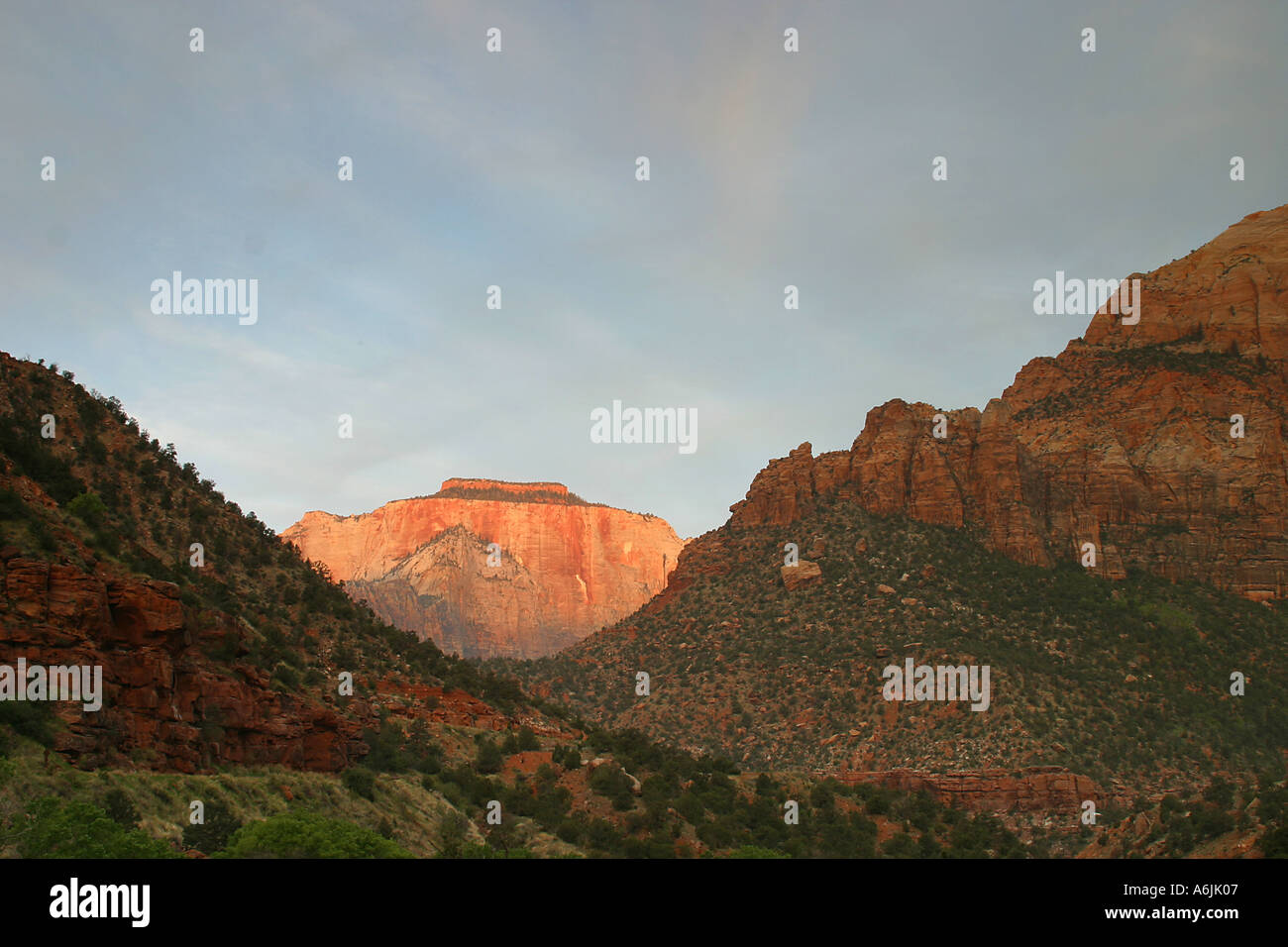 Zion national park west temple hi-res stock photography and images - Alamy