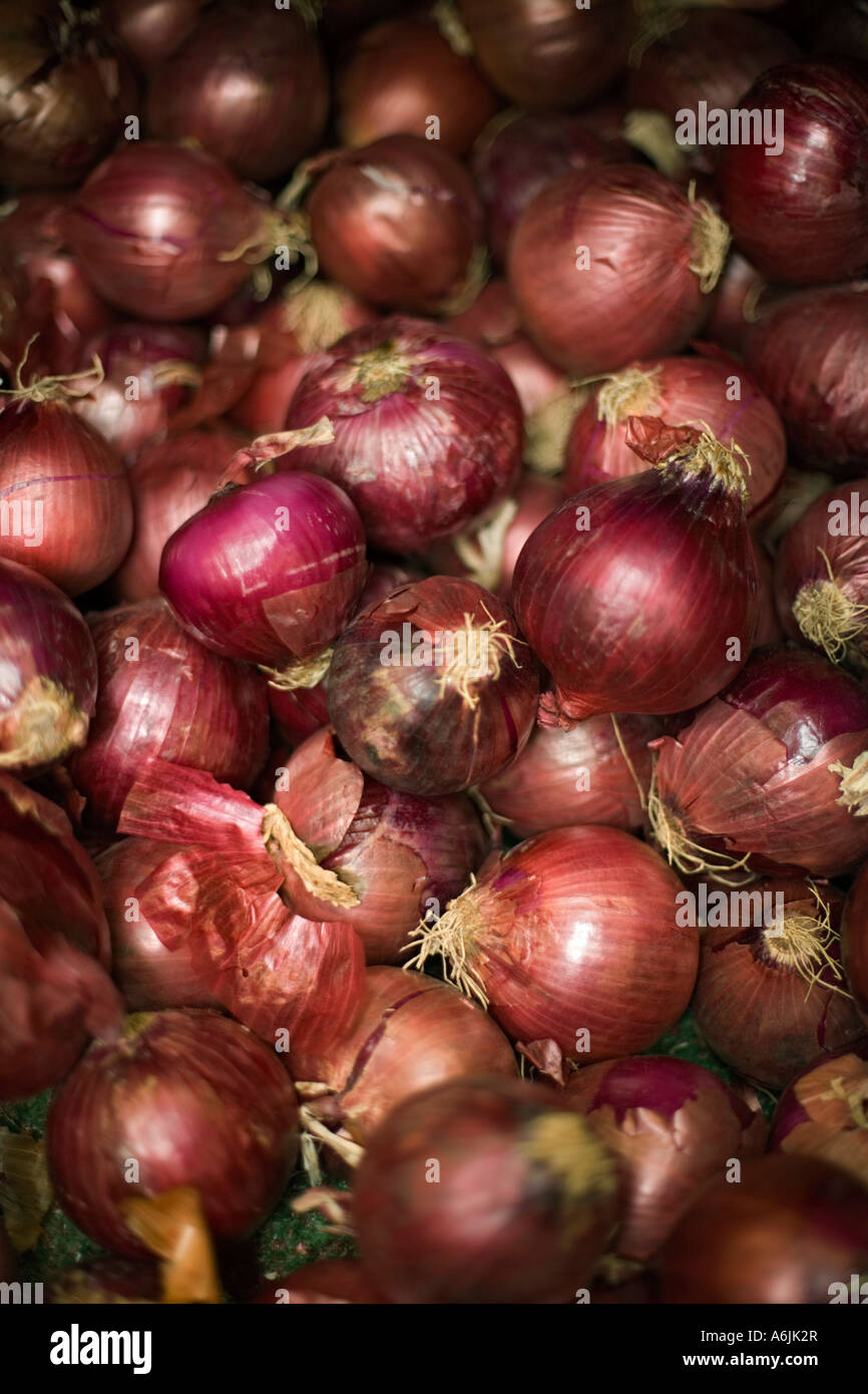 Red onions root vegetable hi-res stock photography and images - Alamy