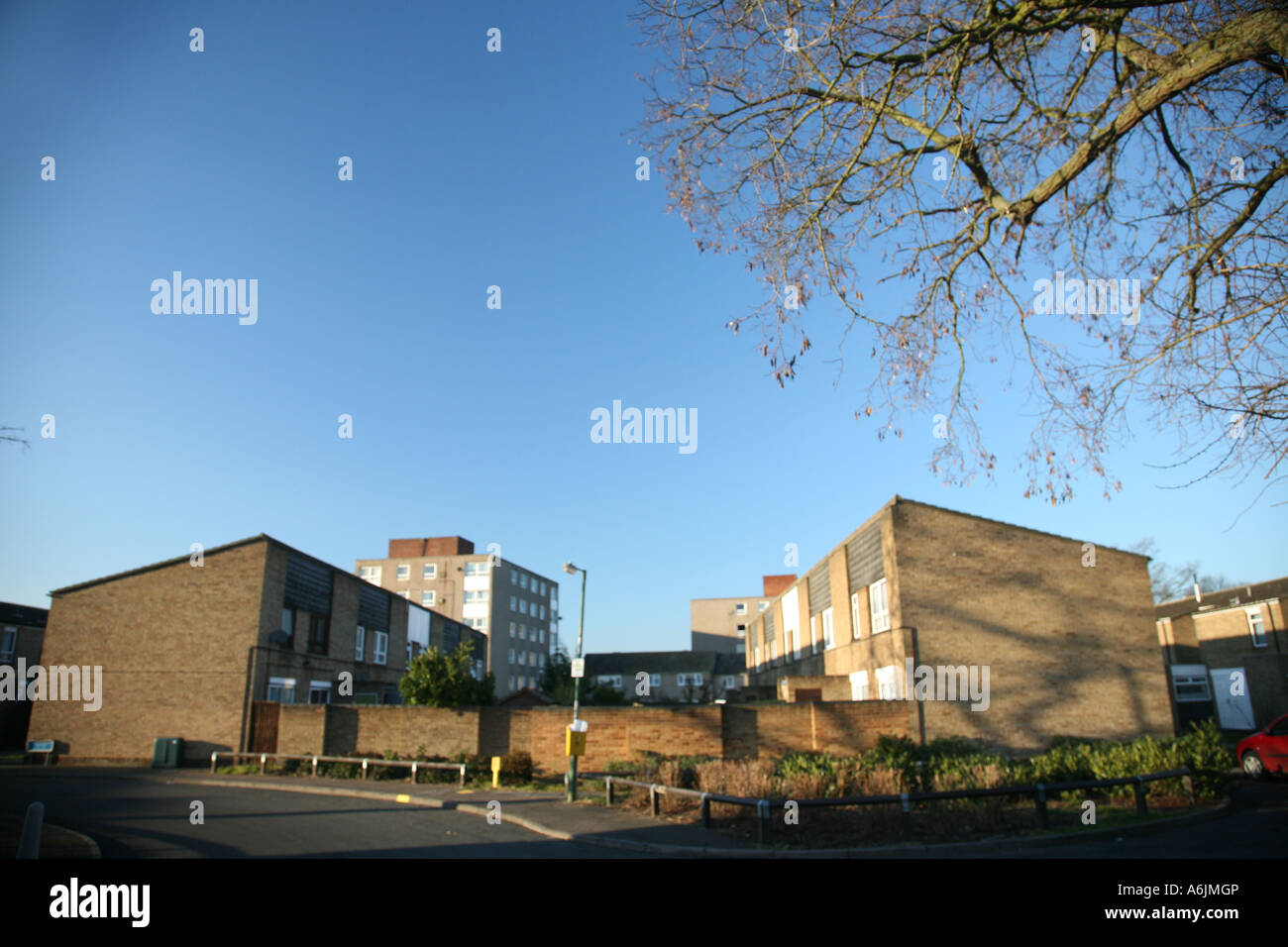 moorfield housing estate in harlow, essex Stock Photo Alamy