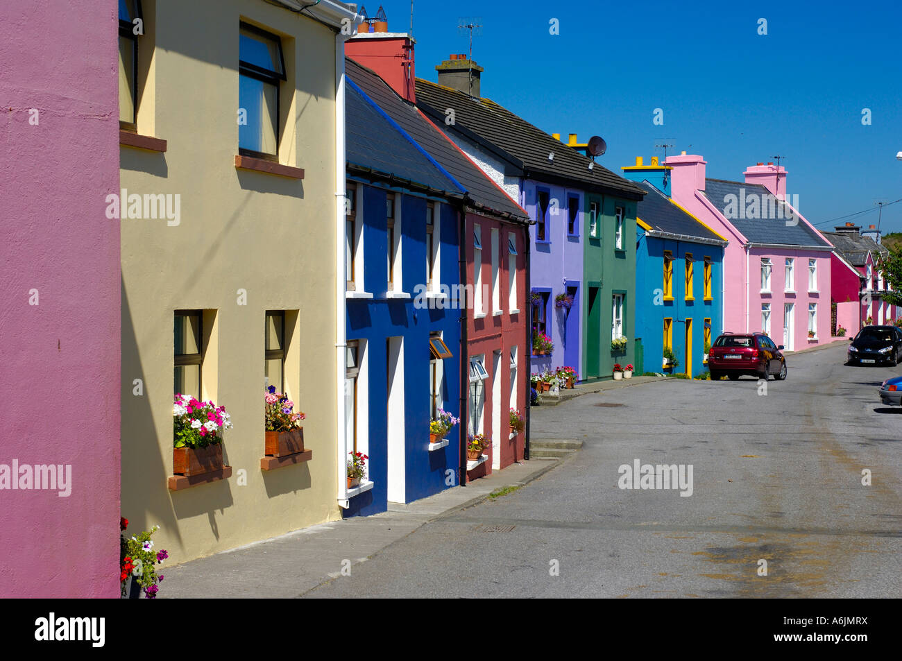 Colourful Buildings Eyeries village West Cork Ireland Stock Photo Alamy