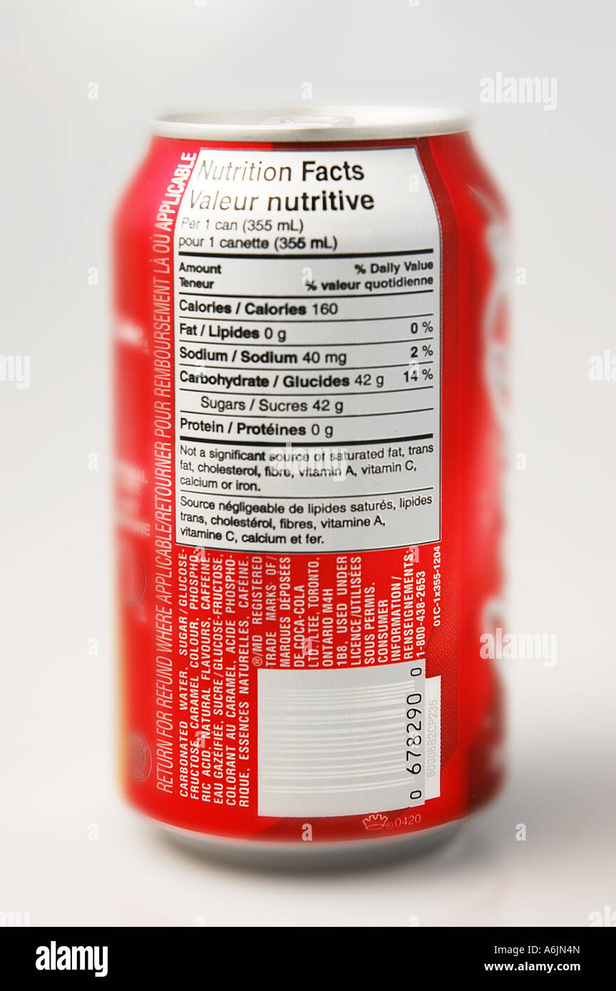 Can of pop Stock Photo Alamy