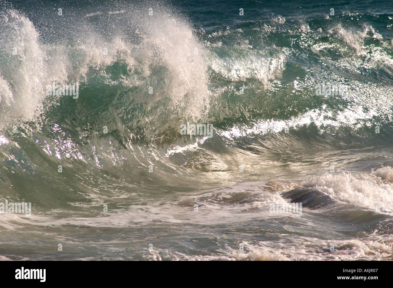 powerful ocean wave Stock Photo - Alamy