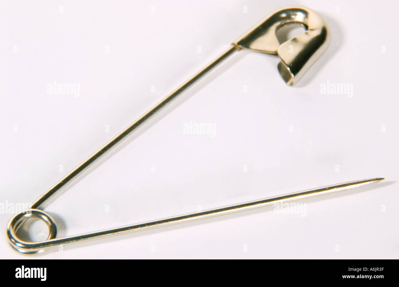 Stock Photo of Open safety pin Stock Photo Alamy