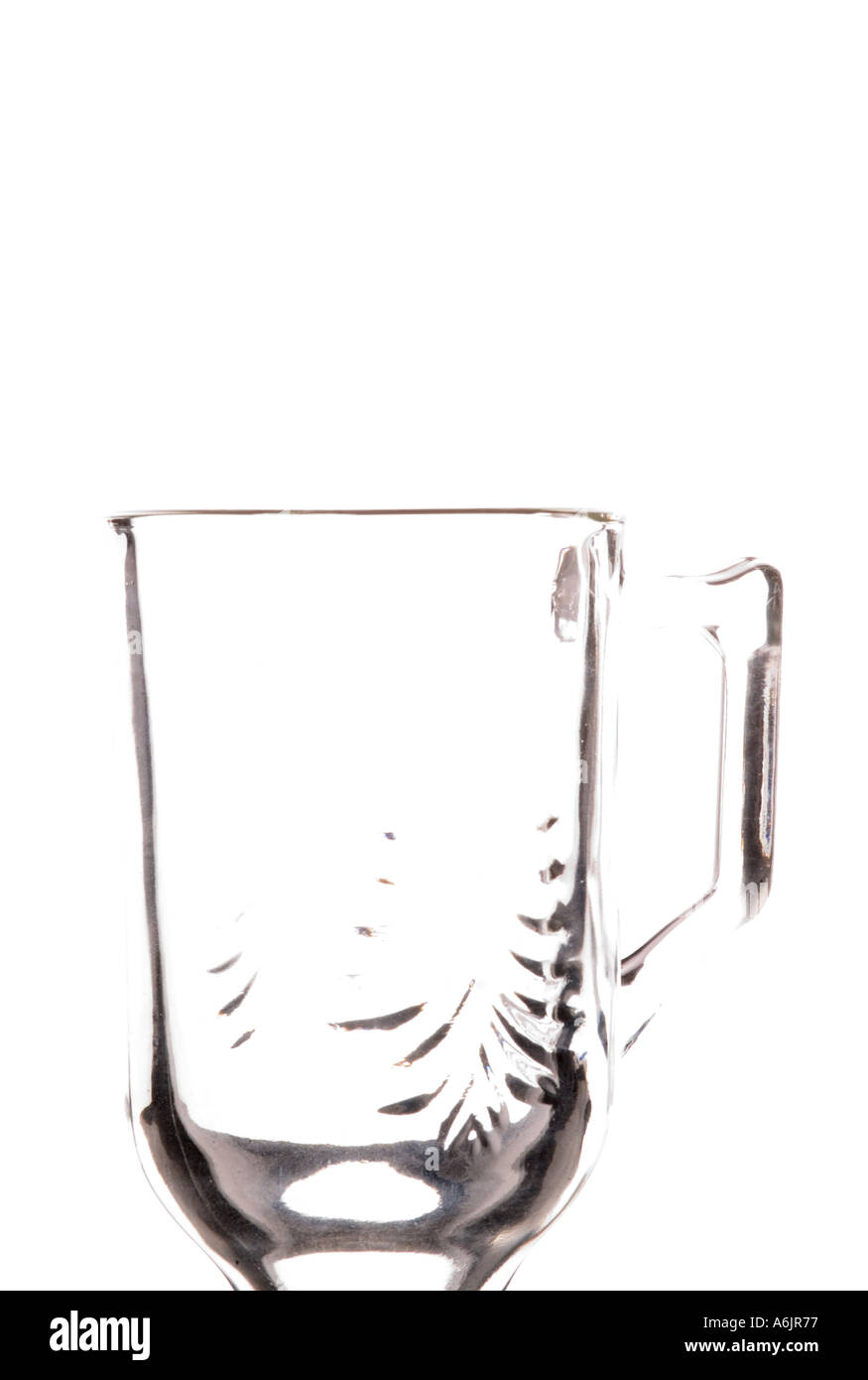 Stock Photo of Glass cup with handle Stock Photo Alamy
