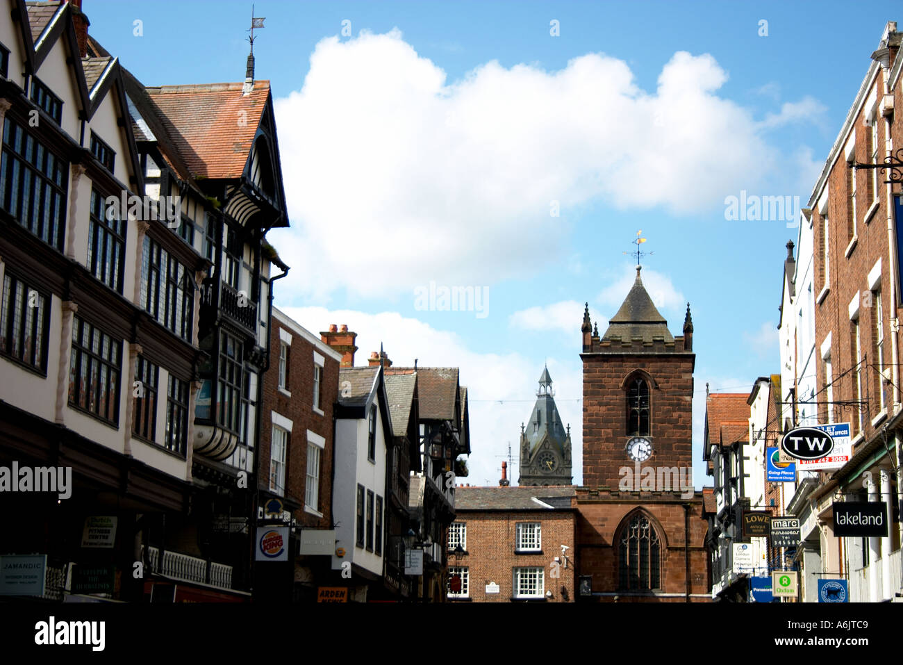 Chester City Centre England Stock Photo - Alamy