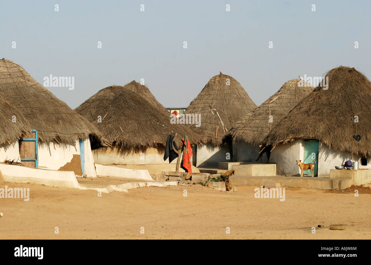 Tunda Vandha Rabari tribal village in Gujarat India Stock Photo