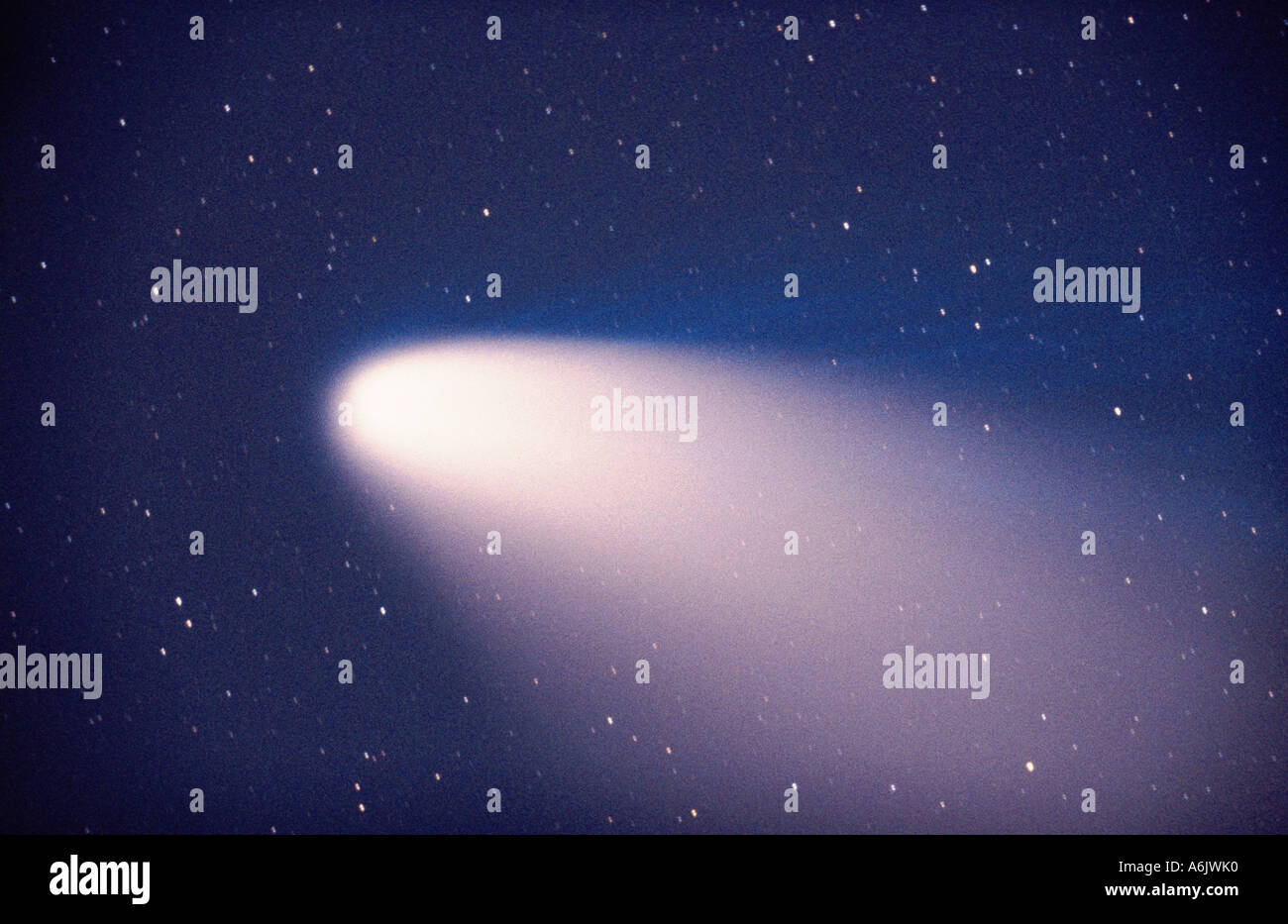 comet Hale Bopp, Germany, Baden-Wuerttemberg Stock Photo