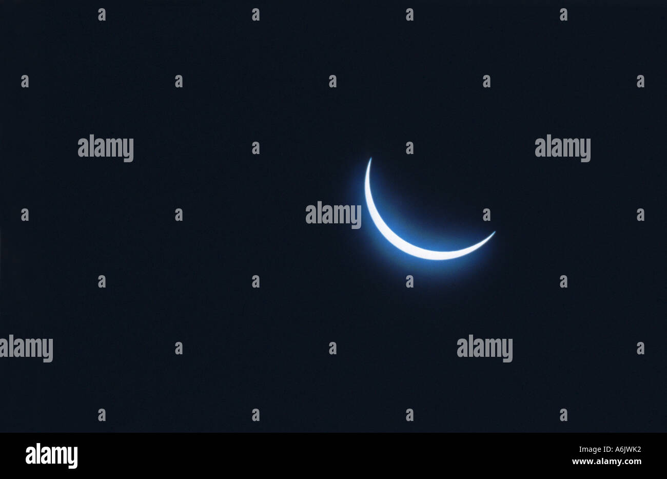 solar eclipse, beginning, Germany, BadenWuerttemberg Stock Photo Alamy