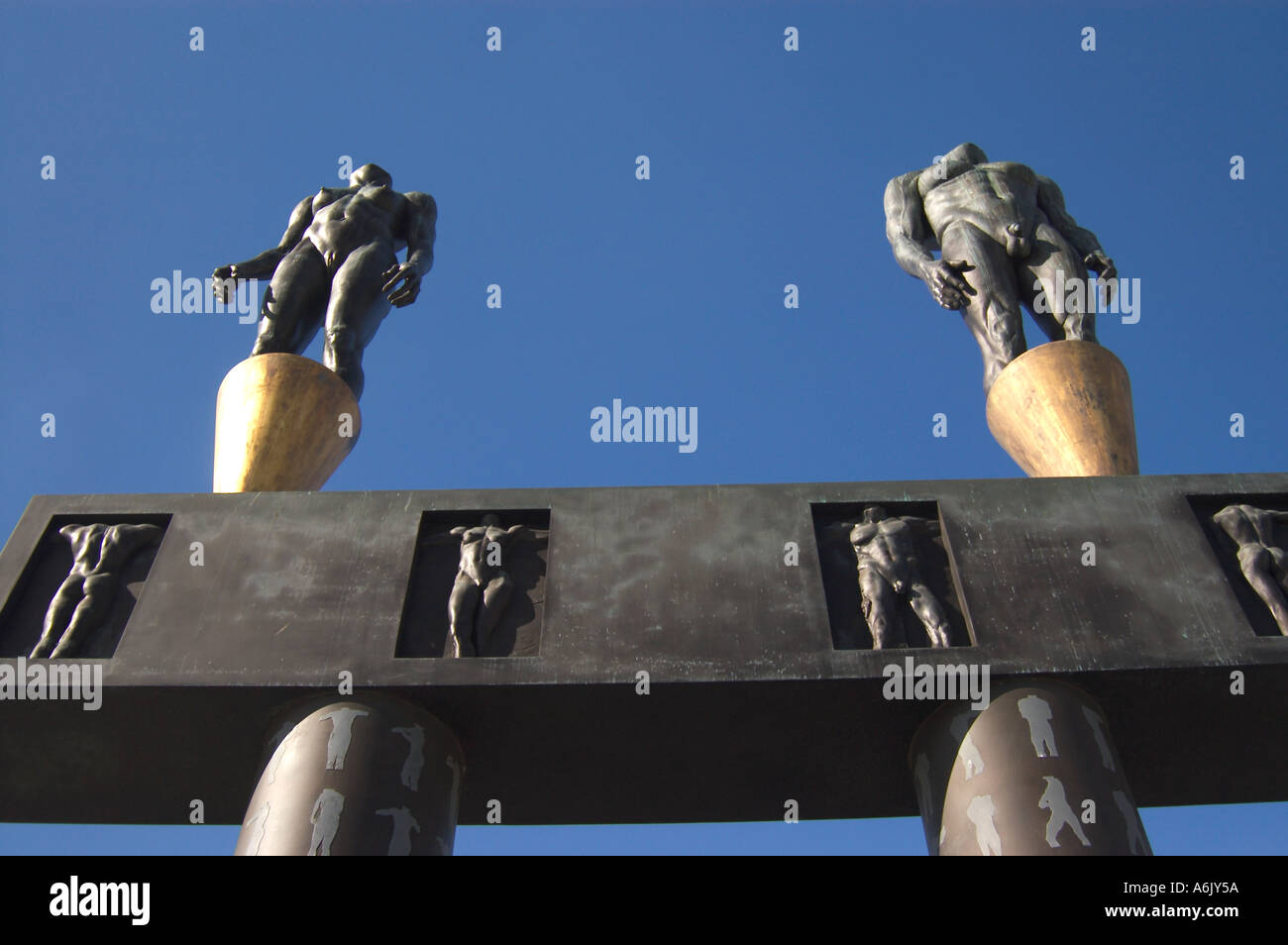 The exterior of the los angeles memorial coliseum hires stock