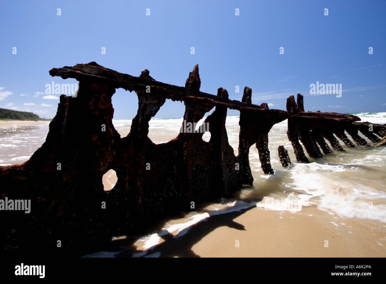 WRECK OF THE SS DICKY SUNSHINE COAST QUEENSLAND AUSTRALIA HORIZONTAL ...