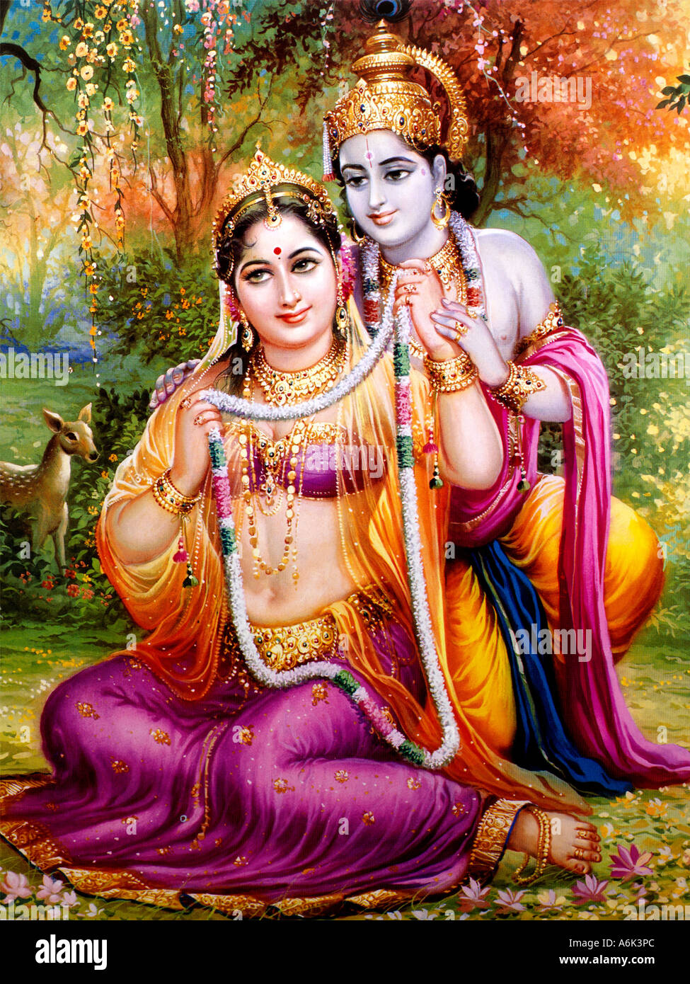 Rama and Sita Hindu Gods Stock Photo - Alamy