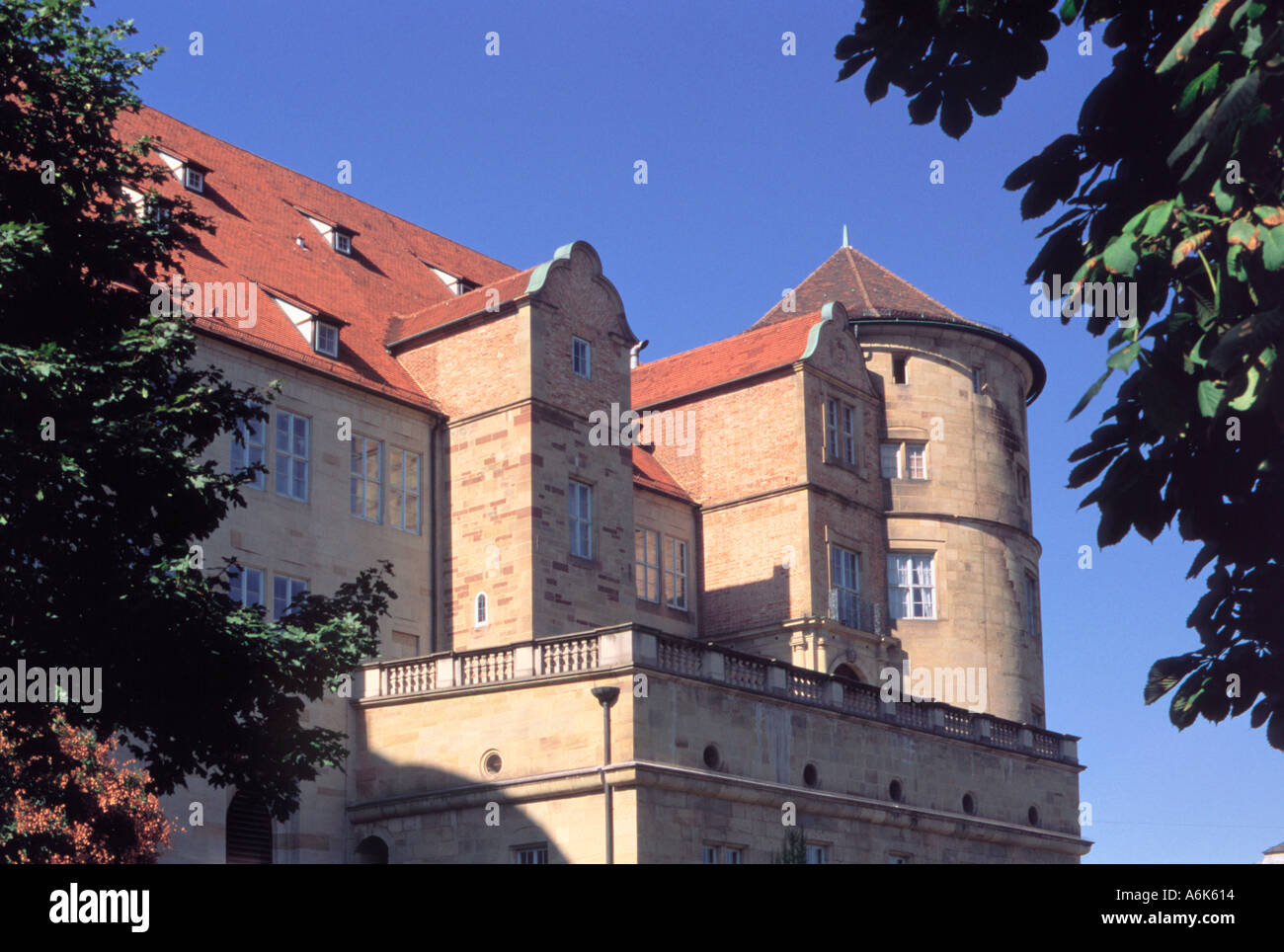 The Old Palace in Stuttgart which houses the State Museum of Württemberg Germany  Stock Photo