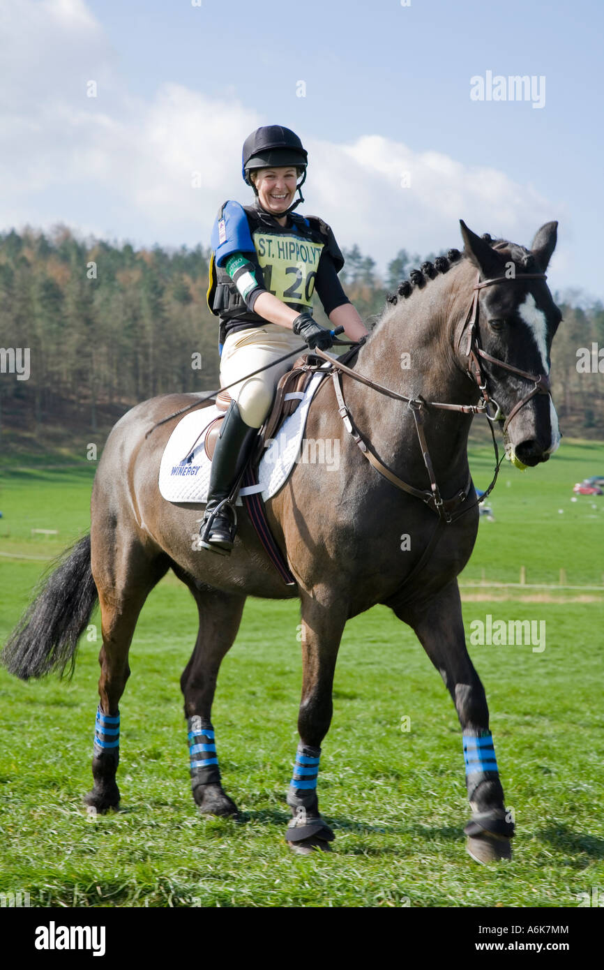Equestrian eventing at Kelsall Hill Cheshire where horses and riders