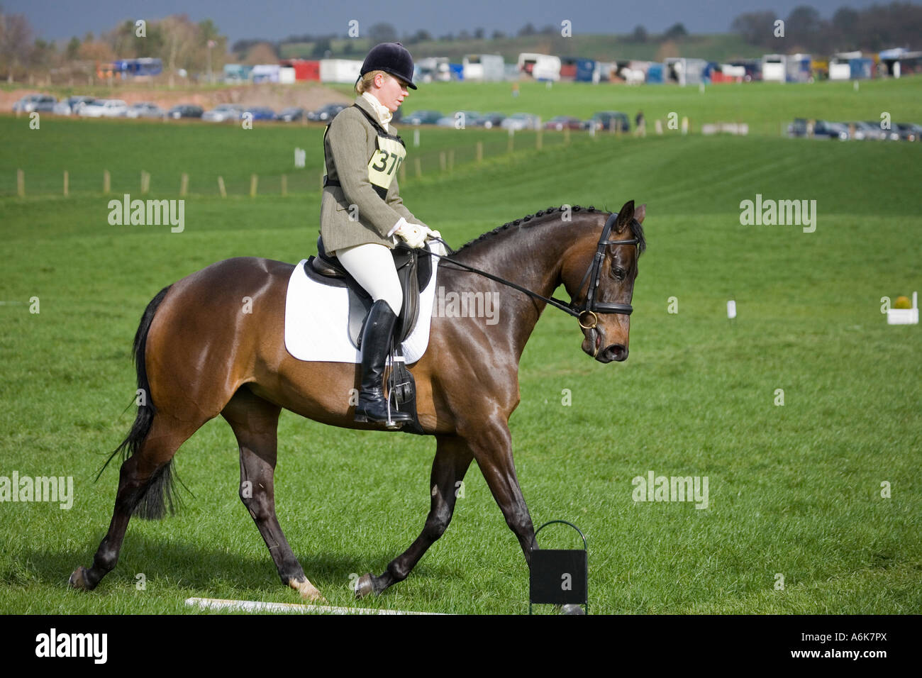 Equestrian eventing at Kelsall Hill Cheshire where horses and riders