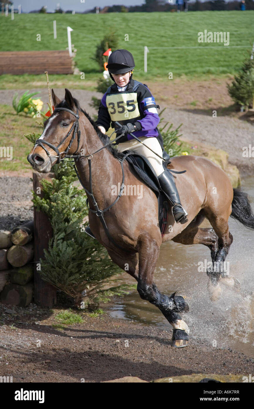 Equestrian eventing at Kelsall Hill Cheshire where horses and riders