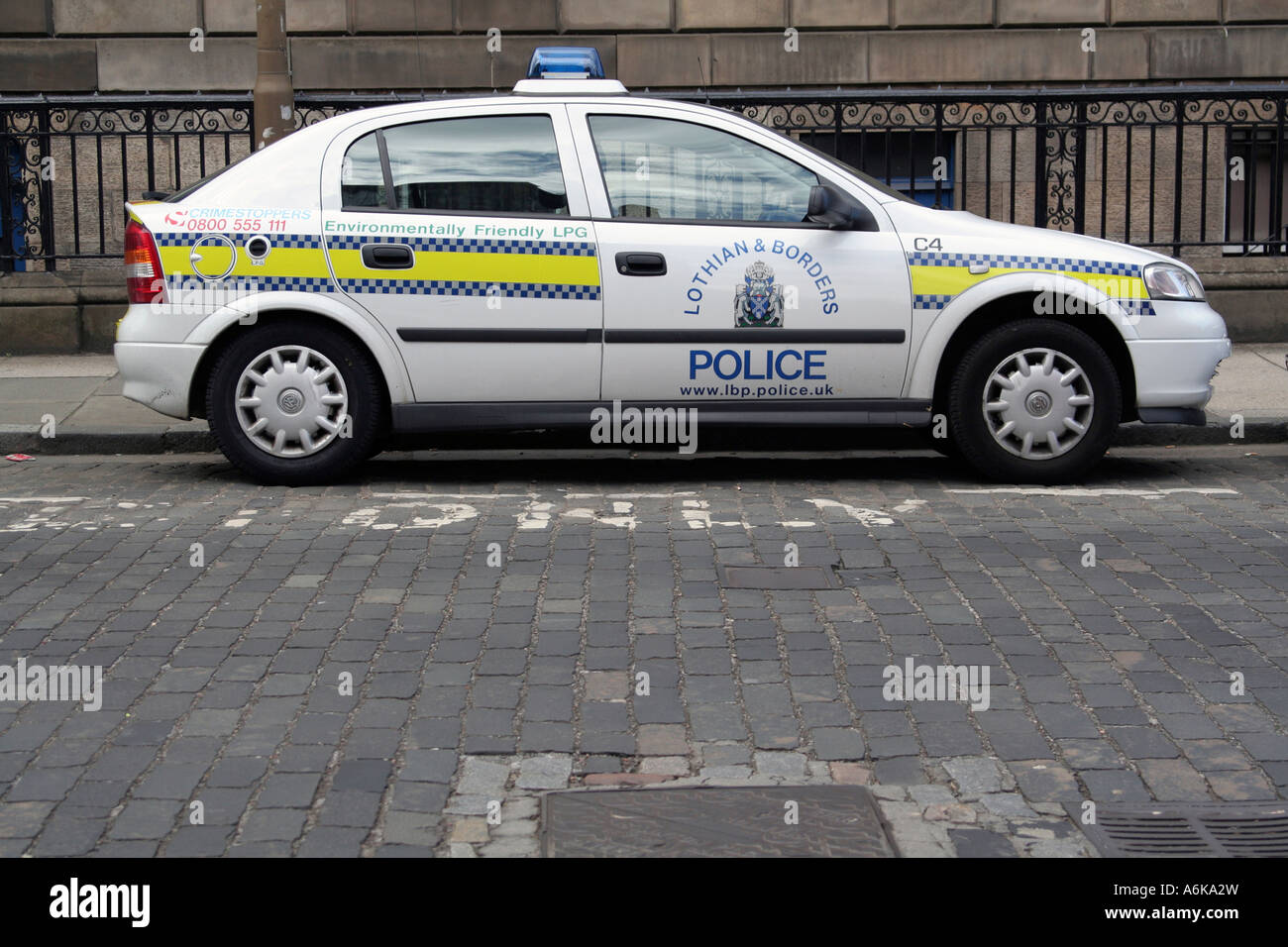 Police car Edinburgh Stock Photo Alamy