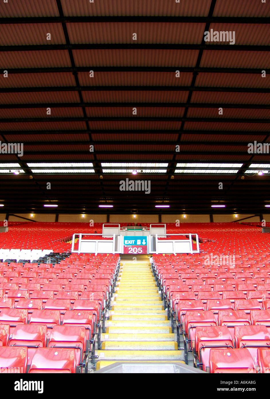 The Kop Stand at Liverpool Football Club Stock Photo Alamy