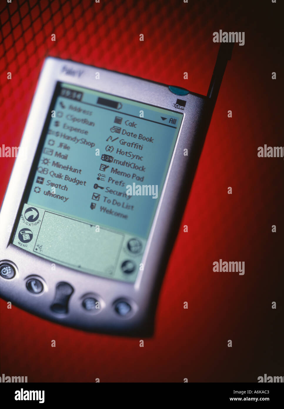 Electronic personal assistant gadget organiser hires stock photography