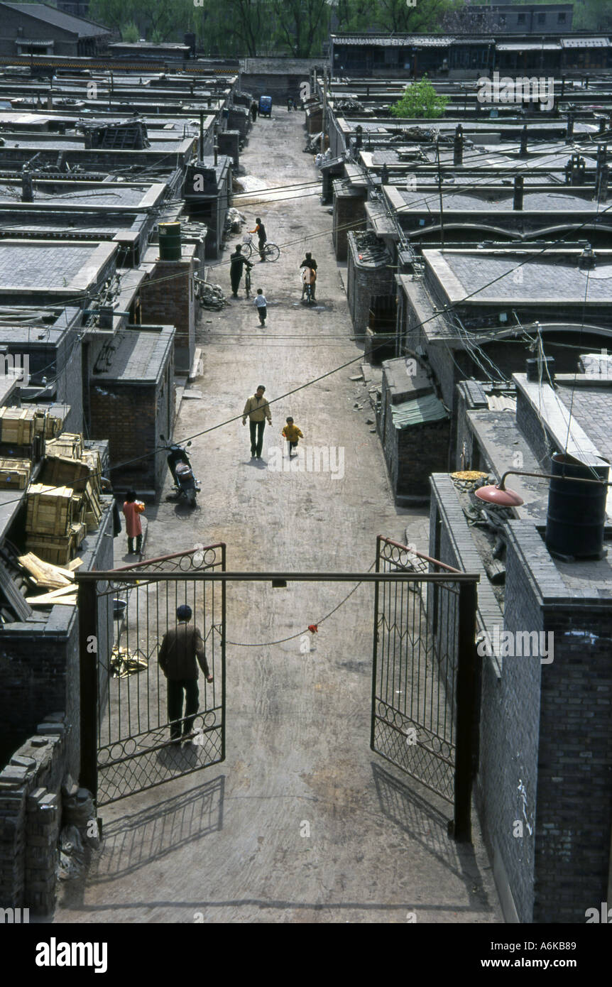 Pingyao from City Wall UNESCO World Heritage Site Shanxi China Chinese Asian Asiatic Asia Stock Photo