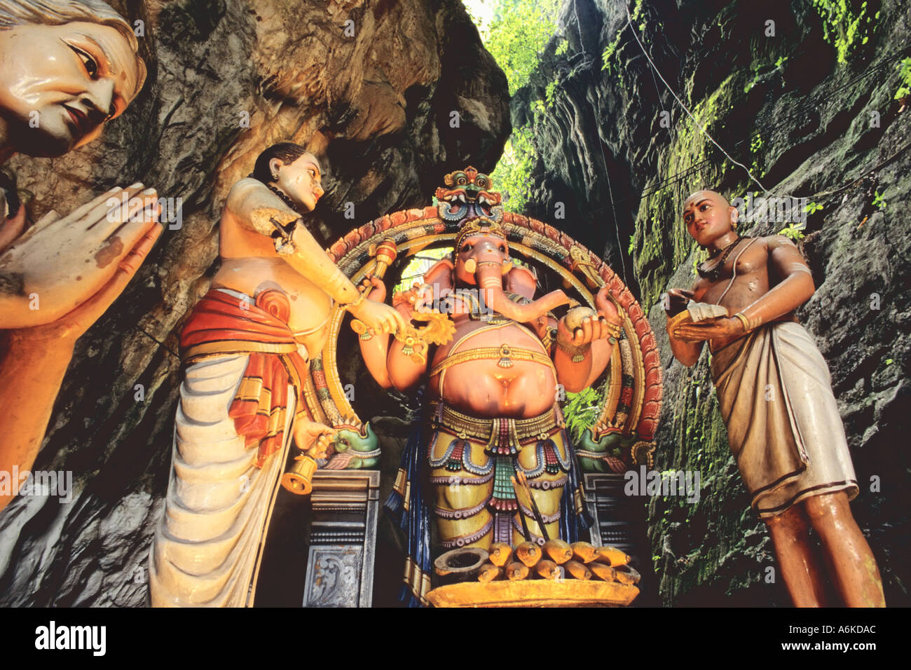 Asia Malaysia Kuala Lumpur Famous Batu Caves sacred Hindu site Hindu