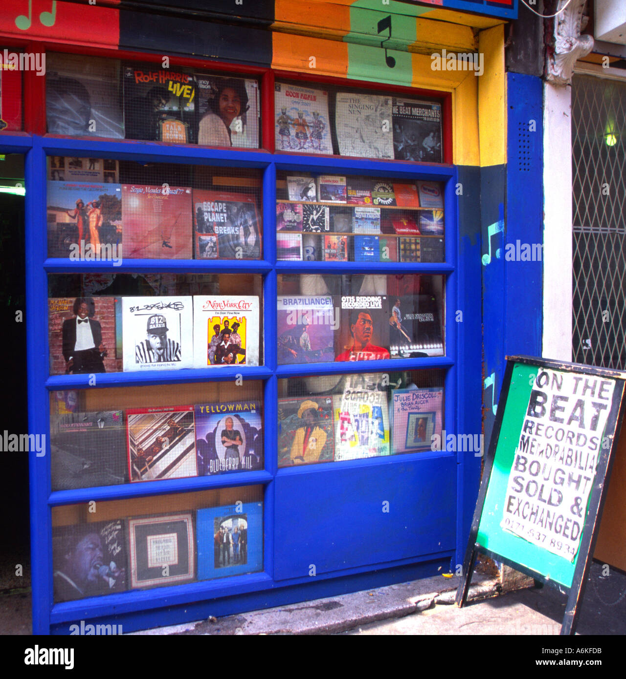 Specialist record shop central London Stock Photo Alamy