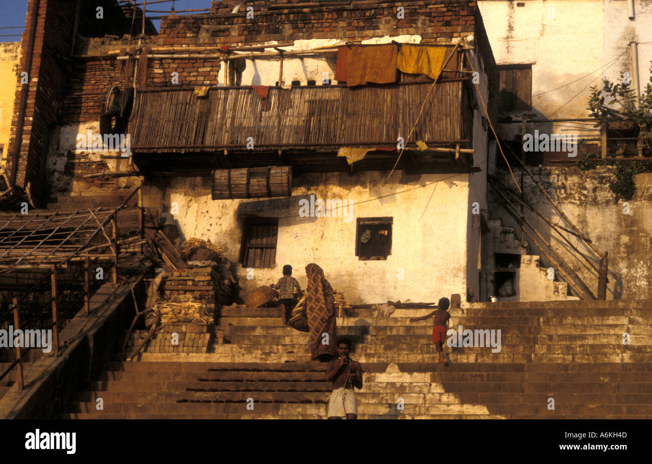 Home on the bank of the Nile Stock Photo