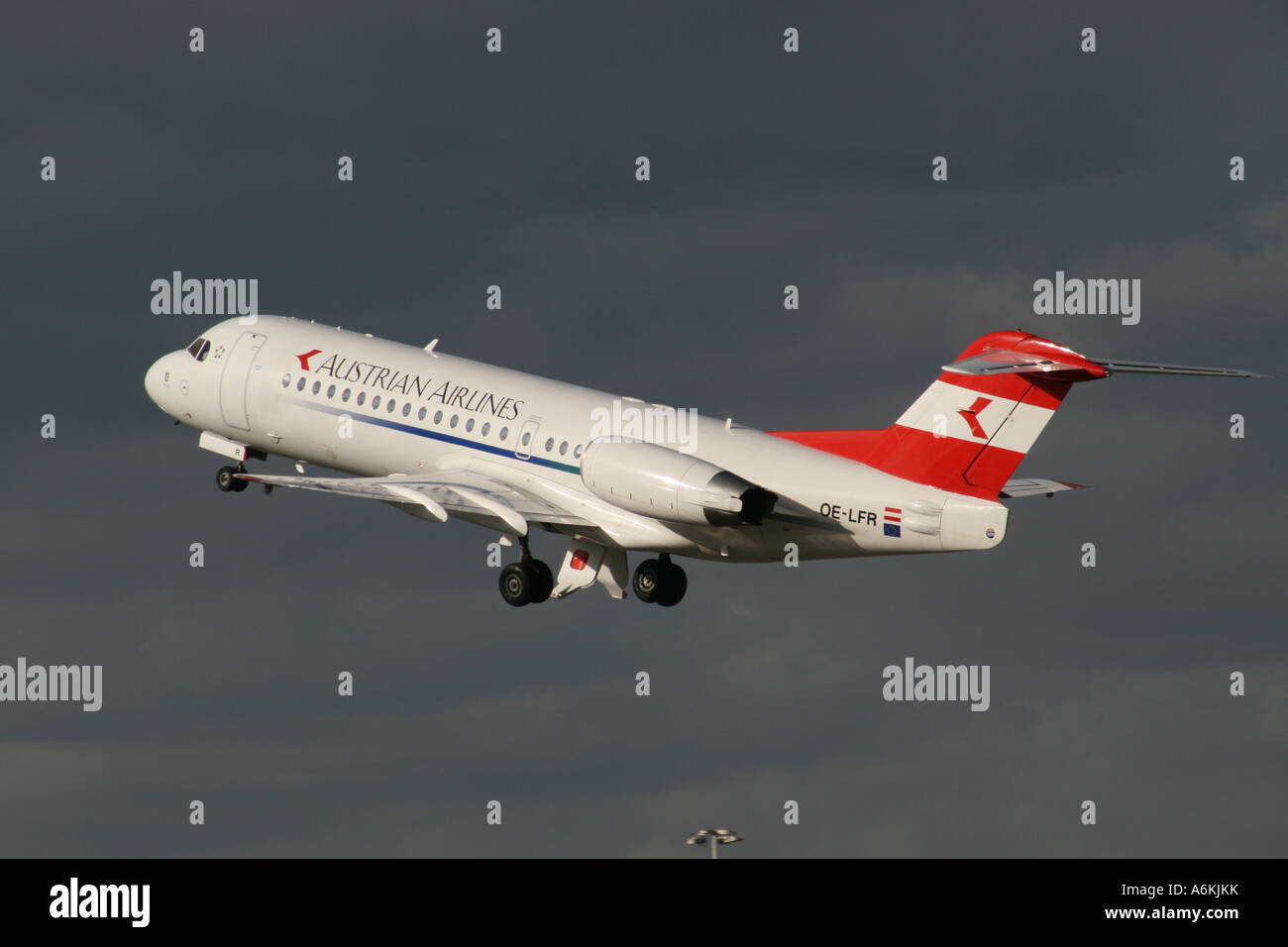AUSTRIAN AIRLINES F70 Stock Photo