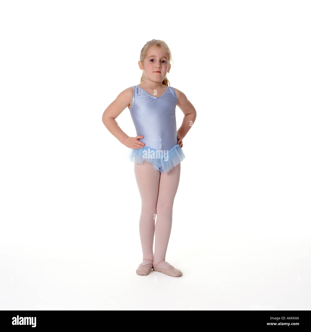 Little girl dressed as a ballet dancer Stock Photo