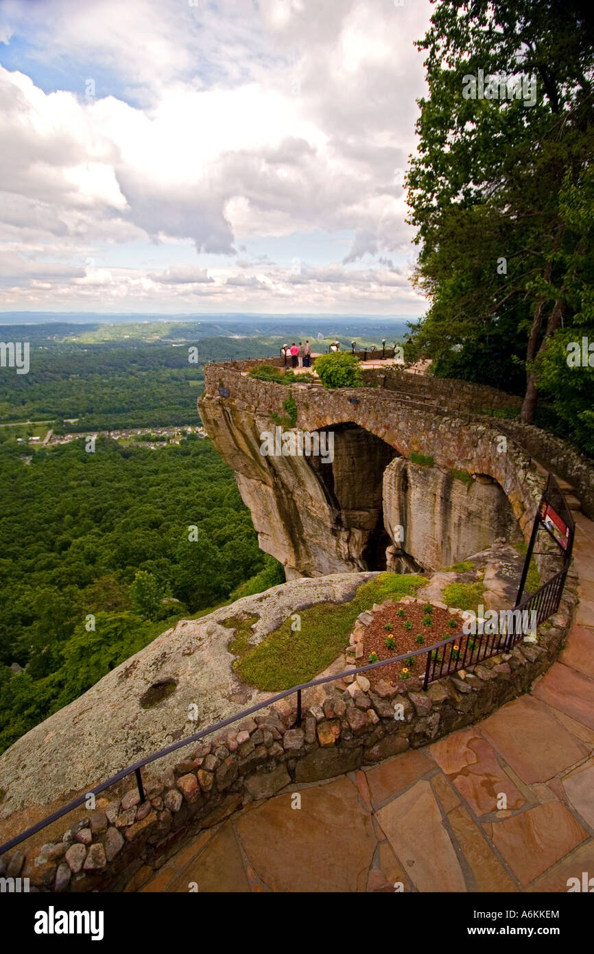 Rock City view from Lookout Mountain Stock Photo Alamy